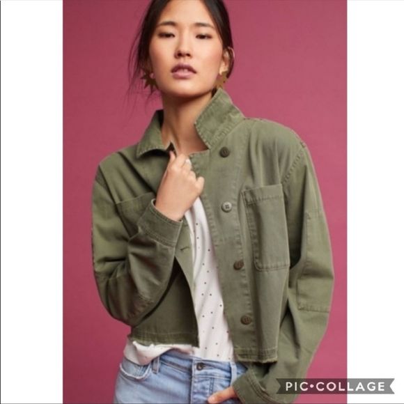 Sanctuary Army Green Fatigue Crop 